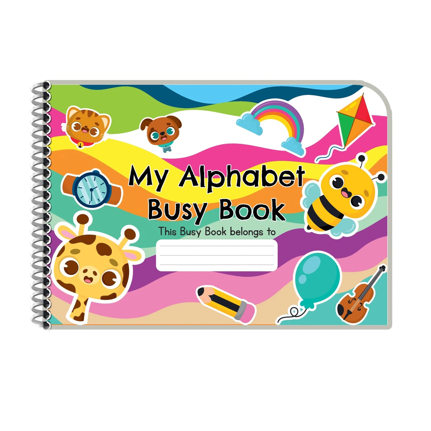 Laadan My Alphabets Busy Book – Montessori Alphabet Activity Book for Toddlers & Preschoolers