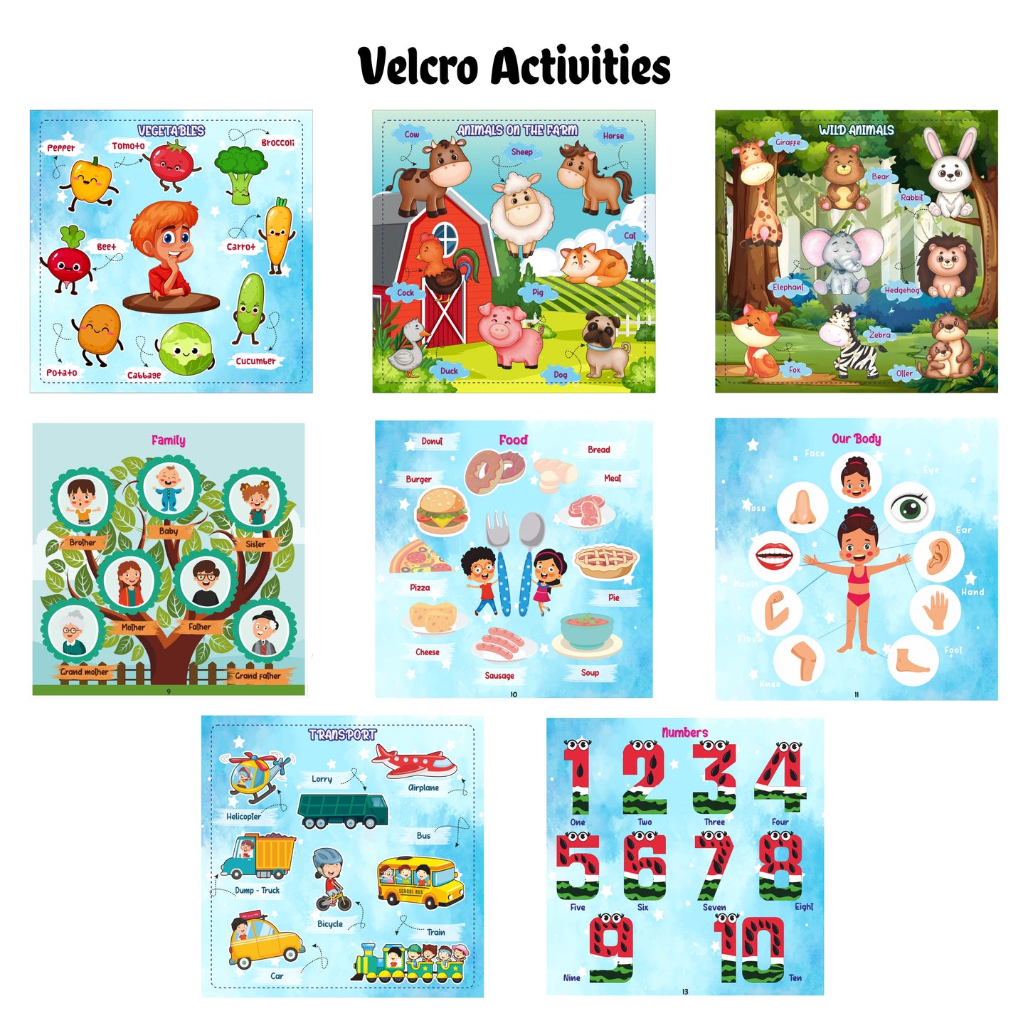 Laadan My Busy Travel Book – Montessori Activity Book for Toddlers & Preschoolers