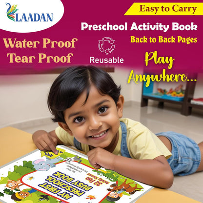 Laadan My First Preschool Busy Book – Montessori Activity Book for Toddlers & Early Learners