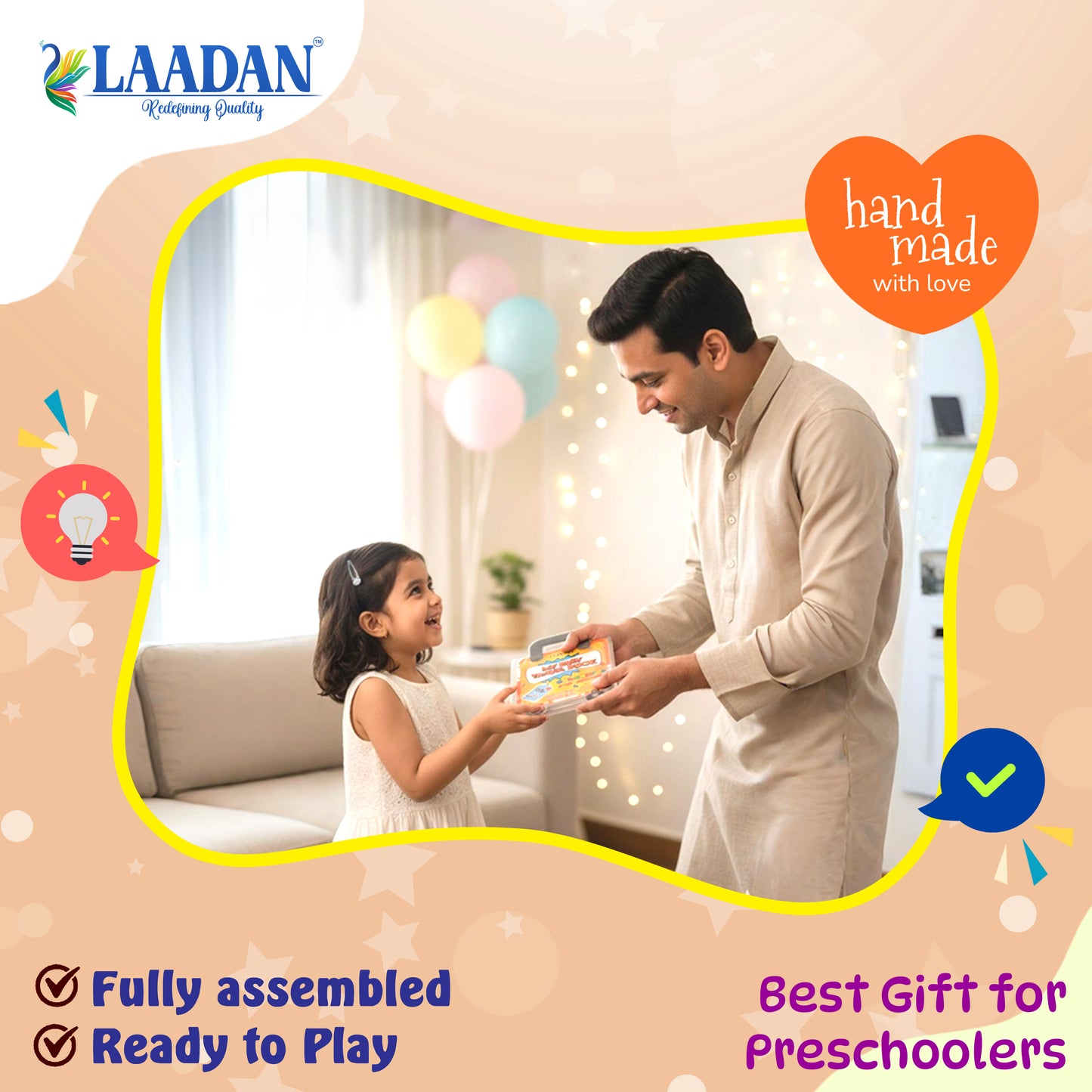 Laadan My Busy Travel Book – Montessori Activity Book for Toddlers & Preschoolers