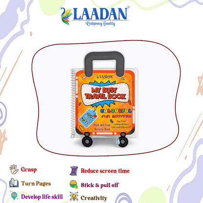 Laadan My Busy Travel Book – Montessori Activity Book for Toddlers & Preschoolers