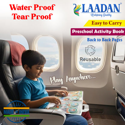 Laadan My Busy Travel Book – Montessori Activity Book for Toddlers & Preschoolers