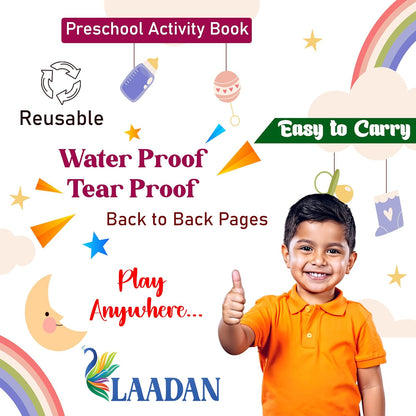 Laadan ABC Adventure – Montessori Alphabet & Vocabulary Learning Busy Binder for Toddlers