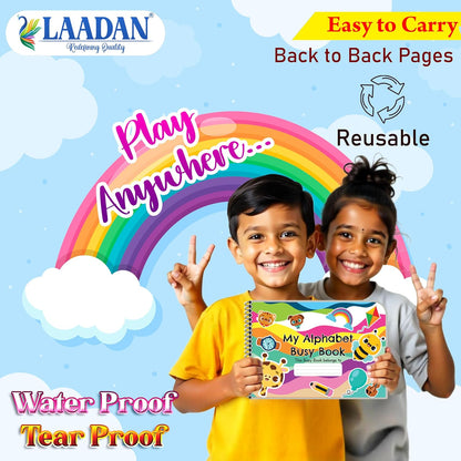 Laadan My Alphabets Busy Book – Montessori Alphabet Activity Book for Toddlers & Preschoolers
