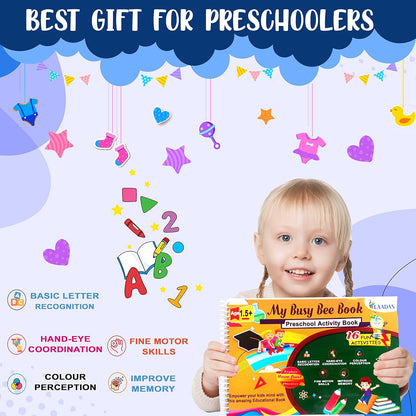 Laadan My Busy Bee Book – Montessori Busy Book for Toddlers & Preschoolers