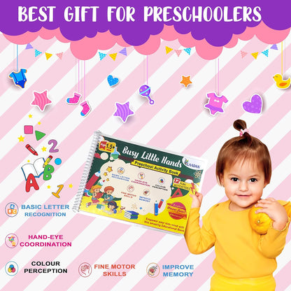 Laadan Busy Little Hands – Montessori Activity Binder for Toddlers & Preschoolers