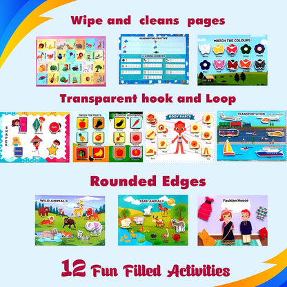 Laadan Busy Little Hands – Montessori Activity Binder for Toddlers & Preschoolers