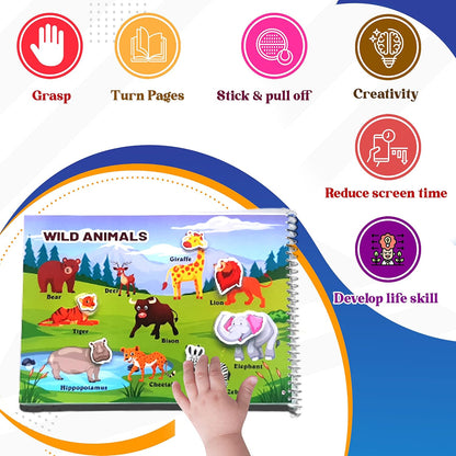 Laadan Busy Little Hands – Montessori Activity Binder for Toddlers & Preschoolers