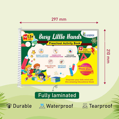 Laadan Busy Little Hands – Montessori Activity Binder for Toddlers & Preschoolers