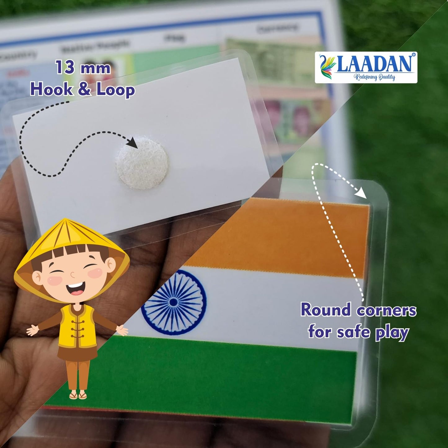 Laadan Flags, Culture & Currencies Busy Binder – Montessori Activity Book for Kids