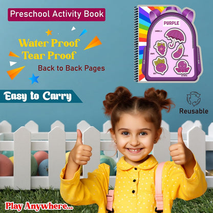 Laadan Bag of Rainbow – Montessori Color Busy Book for Toddlers & Preschoolers