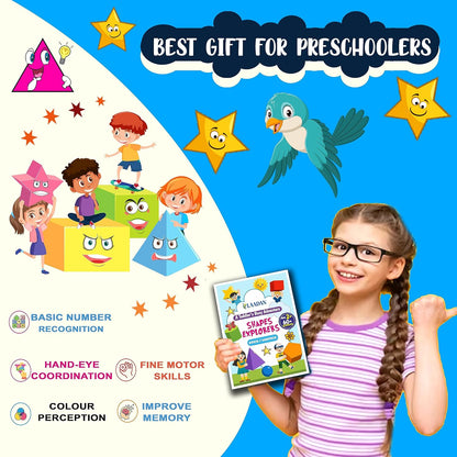 Laadan Shapes Explorer – Montessori Shapes Activity Binder for Toddlers & Preschoolers