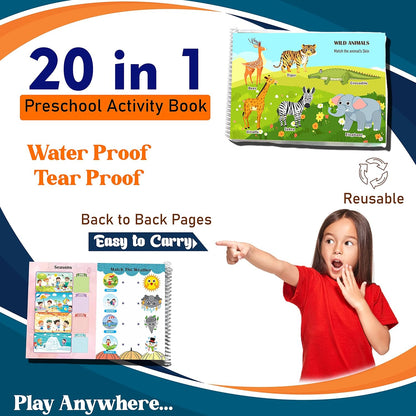 Laadan Toddlers Treasure – Montessori Busy Book for Toddlers & Early Learners