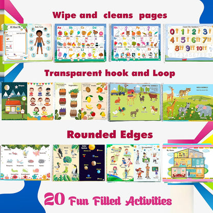 Laadan Toddlers Treasure – Montessori Busy Book for Toddlers & Early Learners