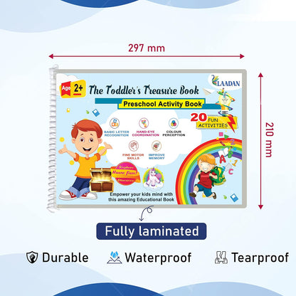 Laadan Toddlers Treasure – Montessori Busy Book for Toddlers & Early Learners