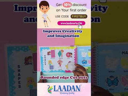 Laadan Busy Little Hands – Montessori Activity Binder for Toddlers & Preschoolers