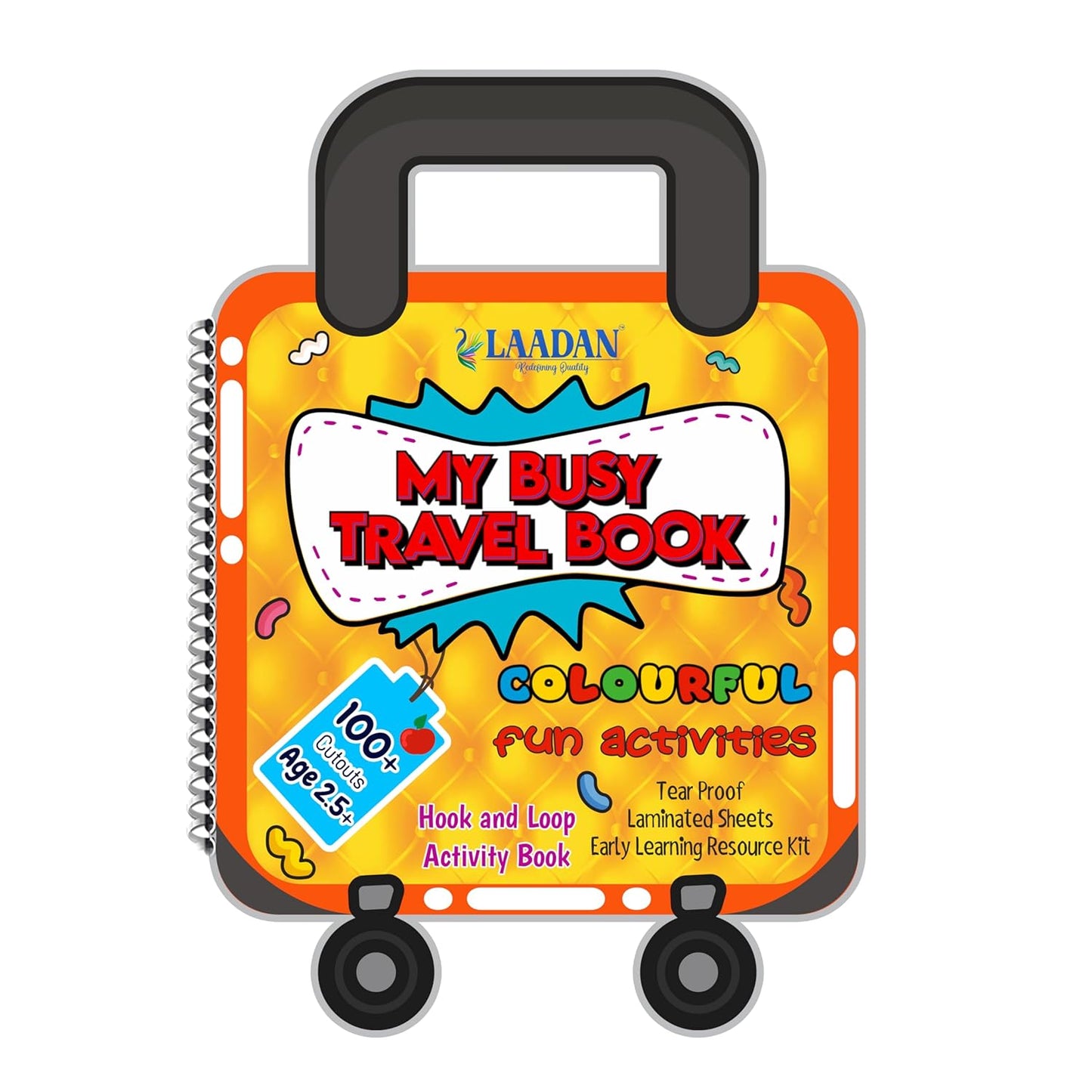 Laadan My Busy Travel Book – Montessori Activity Book for Toddlers & Preschoolers